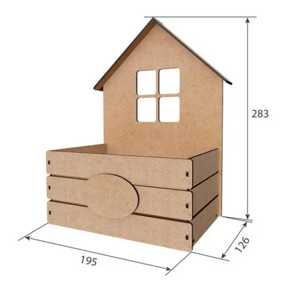 Заготовка для декорування "Будиночок з віконцем" FDPO-406