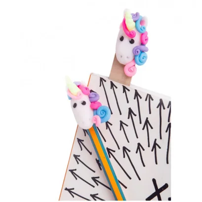 Дитячий набір для ліплення з полімерної глини "Закладки Єдинороги" (ПГ-005) PG-005 закладки для книги