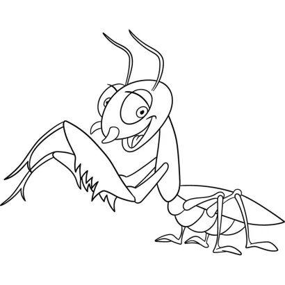 Розпис на полотні "Богомол" 15053-AC 25x30 см