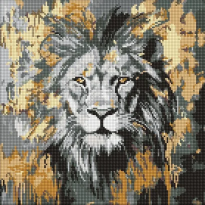 Алмазна мозаїка "Золотий Лев" &copy;art_selena_ua AMO8259, 40х40 см