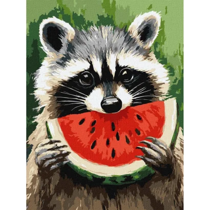 Картина за номерами "Соковитий кавун" &copy;art_selena_ua KHO6745, 30х40 см 