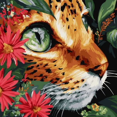 Картина за номерами "Бездонні очі" &copy;art_selena_ua KHO6792, 40х40 см