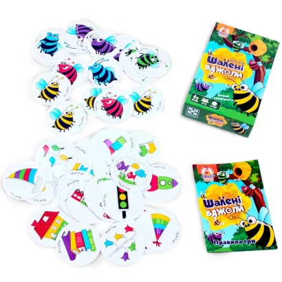 Дитяча настільна гра "Шалені бджоли" VT8077-06, 54 фішки, правила гри