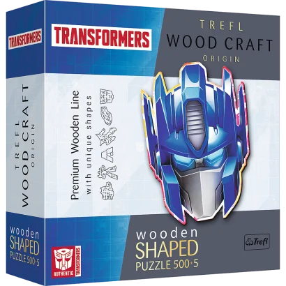 Пазли фігурні з дерева - (500 + 5 елм.) - "Маска робота" / Trefl