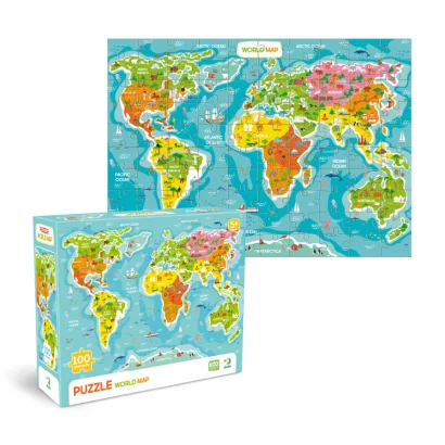 Пазли класичні "Карта світу" 300704, 100 елементів