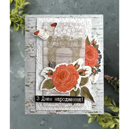 Набір для створення вітальних листівок "Трояндові мрії" FDGCK-042, 6 шт