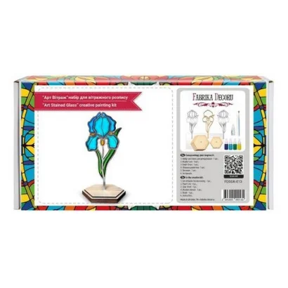Набір для вітражного живопису за номерами "Ніжний ірис" FDSGK-013