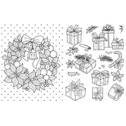 Велика книга розмальовок Різдво 1736023, 64 сторінки