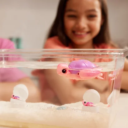 Інтерактивний ігровий набір Мама черепаха із сюрпризом Pets &amp; Robo Alive 9560 "Mama &amp; Baby Surprise"