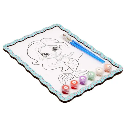 Дитячий набір для розпису по дереву "Русалка" Puz-22963 формат А4