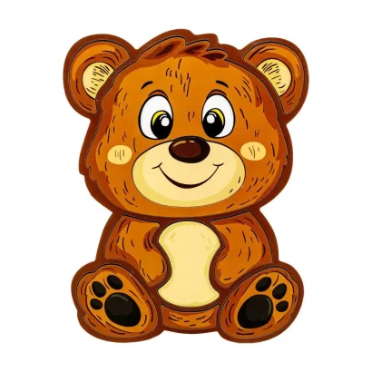 Дитячий пазл-вкладиш "Ведмедик" Puz-22956, 10 елементів