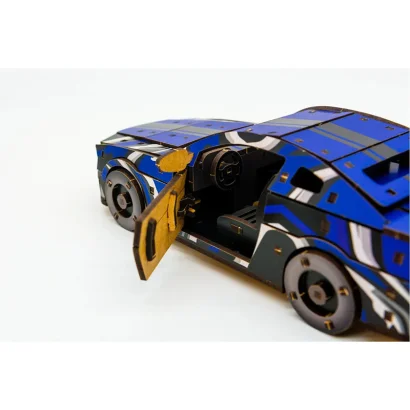 Дерев'яний 3D конструктор Mustang GT Puz-00642, 162 деталей