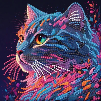 Алмазна мозаїка "Вибух кольорів" ZAV1818-4, 18х18 см