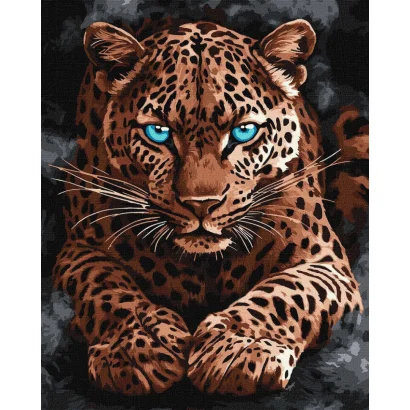 Картина за номерами "Дикий гепард" &copy;art_selena_ua KHO6814, 40x50 см 