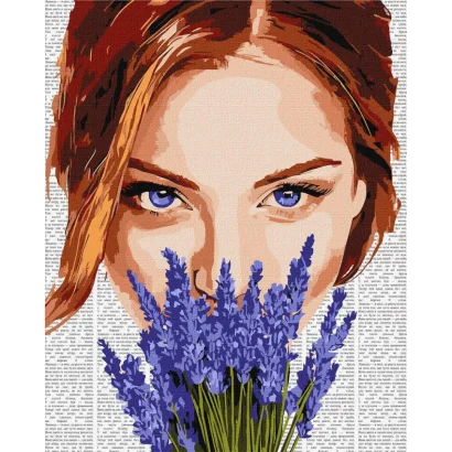 Картина за номерами "Барвиста поезія: Лаванда" &copy;art_selena_ua KHO8595, 40x50 см 