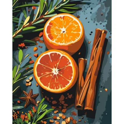 Картина за номерами "Спеції для глінтвейну" 12042-AC 40х50 см