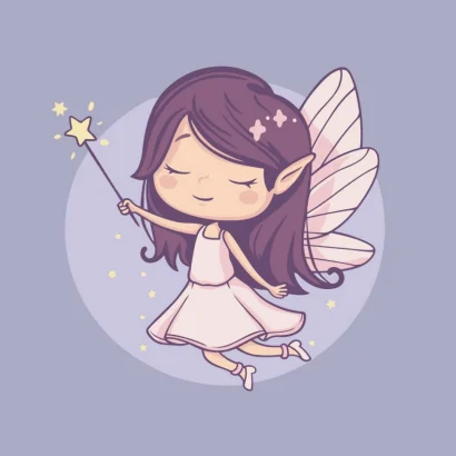 Картина за номерами "Фея Еллі й чарівна паличка" &copy;arttem_illustration 15650-AC 30х30 см