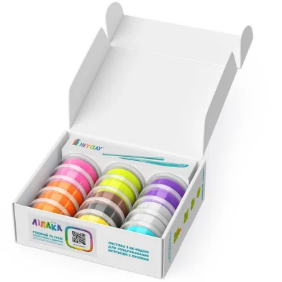 Меганабір пластиліну "Файні морозивка" ЛІПАКА 15029-UA01 самостійно твердіє