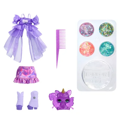 Ігровий набір з лялькою RAINBOW HIGH серії "Rainbow Shimmers" - ВІОЛЕТТА (зі слаймом)