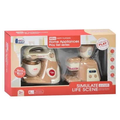 Дитяча побутова техніка "Міксер-Кавоварка" E05 механічний обертовий віночок 