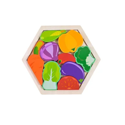 Дитячий дерев&rsquo;яний пазл вкладиш "Овочі" C9441-6