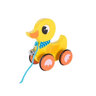 Дитяча дерев&rsquo;яна каталочка "Каченя" C15030-1 на мотузці