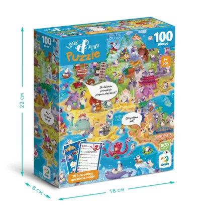 Дитячий пазл Шукай та знаходь "Світ пінгвінів" 300670, 100 елементів