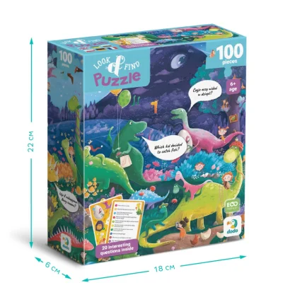 Дитячий пазл Шукай та знаходь "Країна динозаврів" 300669, 100 елементів