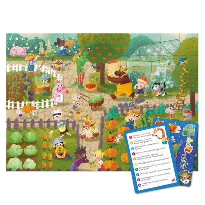 Дитячий віммельпазл "Літо у селі" 300659, 60 елементів                                                                     