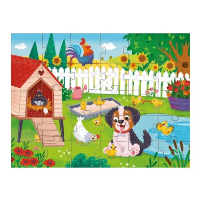 Дитячий пазл "Песик і курчата" 300681, 30 елементів