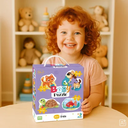 Дитячий пазл 4 в 1 "Baby puzzle. Домашні тварини" 300688 набір 4 в 1