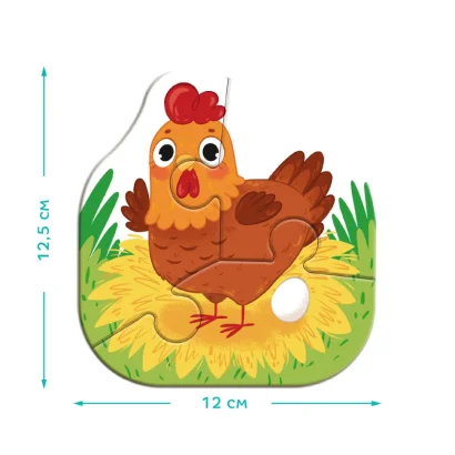 Дитячий пазл 4 в 1 "Baby puzzle. Сільські тварини" 300686 набір 4 в 1