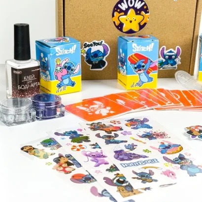 Набір для біо-тату "Wow Box Стіч " wow-box-stich-3 для 3 дітей
