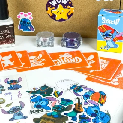 Набір для біо-тату "Wow Box Стіч " wow-box-stich-3 для 3 дітей
