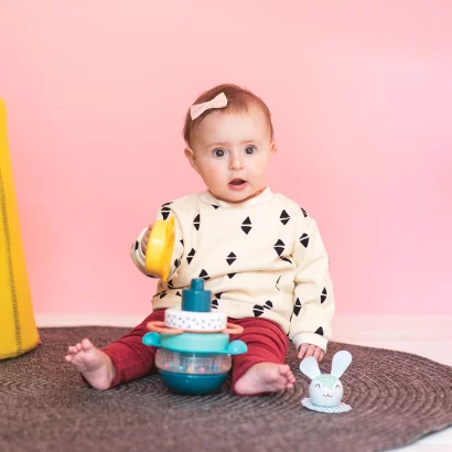 Розвиваюча пірамідка колекції "Полярне сяйво" - КРОЛИК