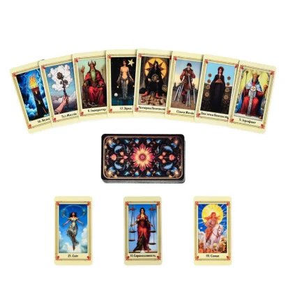 Гадальні карти Таро 30421 картка з посиланням на інструкцію 78 штук