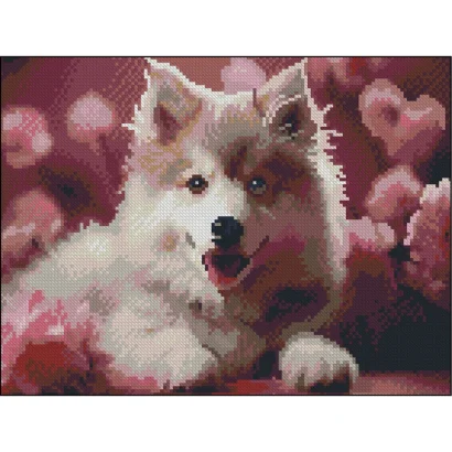 Алмазна мозаїка "Песик" ZAV3040-27 без підрамника 30х40 см 