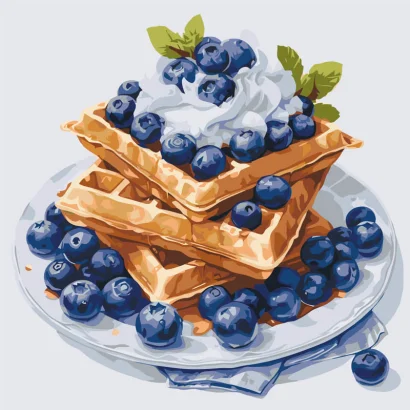 Картина за номерами "Чорничний десерт" 12041-AC 40х40 см