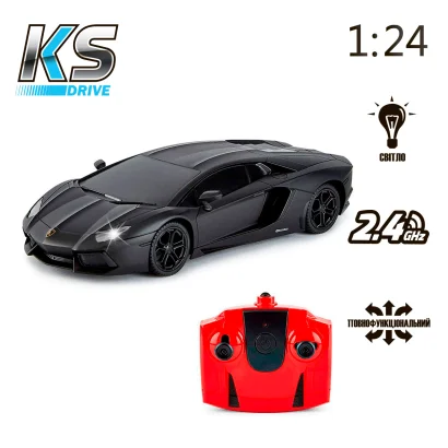 Автомобіль KS DRIVE на р/к - LAMBORGHINI AVENTADOR LP 700-4 (1:24, 2.4Ghz, чорний)