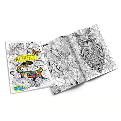 Креативна творчість "Розмальовки Антистрес" RA-01-01U з фломастерами
