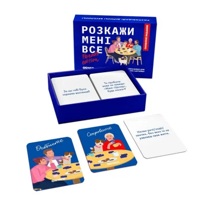 Карткова гра "Розкажи мені все! Friends edition" orner-1607, 150 карток з запитаннями