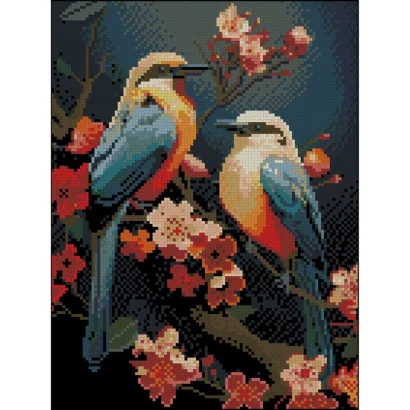 Алмазна мозаїка без підрамника "Пташки" ZAV3040-40, 30х40 см