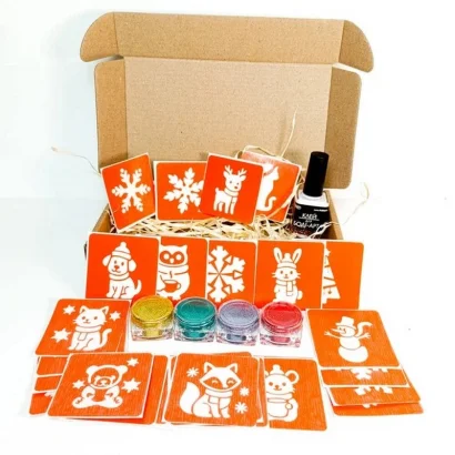 Набір для біо-тату "Зима - глітер" set-winter-glitter