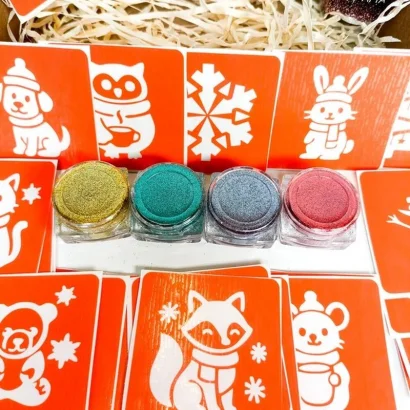 Набір для біо-тату "Зима - глітер" set-winter-glitter