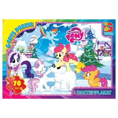Дитячий пазл "My little Pony" MLP034 постер, 70 елементів
