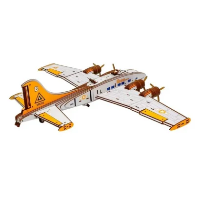 Дерев&rsquo;яний 3D-конструктор "Бомбардувальник &ndash; Літаюча фортеця" Puz-00949