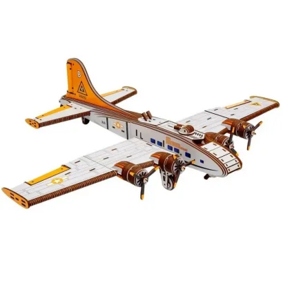 Дерев&rsquo;яний 3D-конструктор "Бомбардувальник &ndash; Літаюча фортеця" Puz-00949