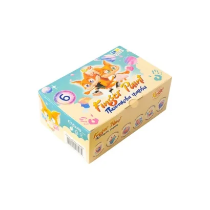 Набір пальчикових фарб 840602, 6 кольорів по 40 мл