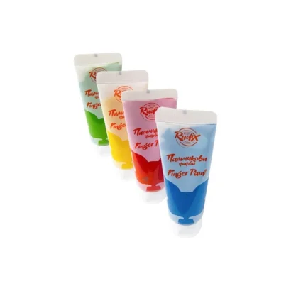 Набір пальчикових фарб 840401, 4 кольори по 60 мл, туба