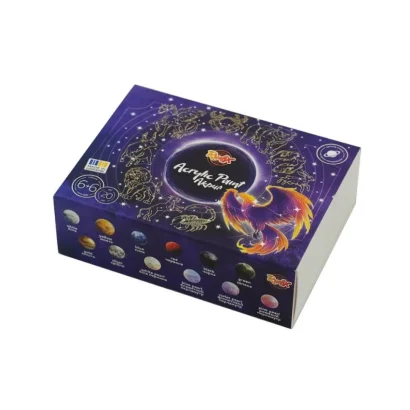 Набір акрилових фарб 851203, 6+6 кольорів по 20 мл                                                        